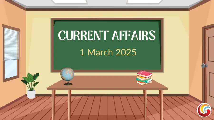 daily current affairs quiz aaj ke sawal 1 March 2025