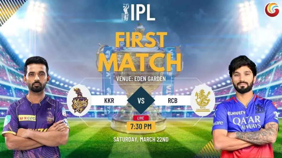 kkr vs rcb ipl 2025 first match