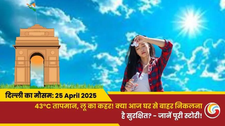 Delhi Mai Aaj Ka Mausam 25 April 2025