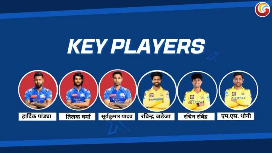 MI vs CSK IPL 2025 38th match key players MI vs CSK IPL 2025 38th match key players