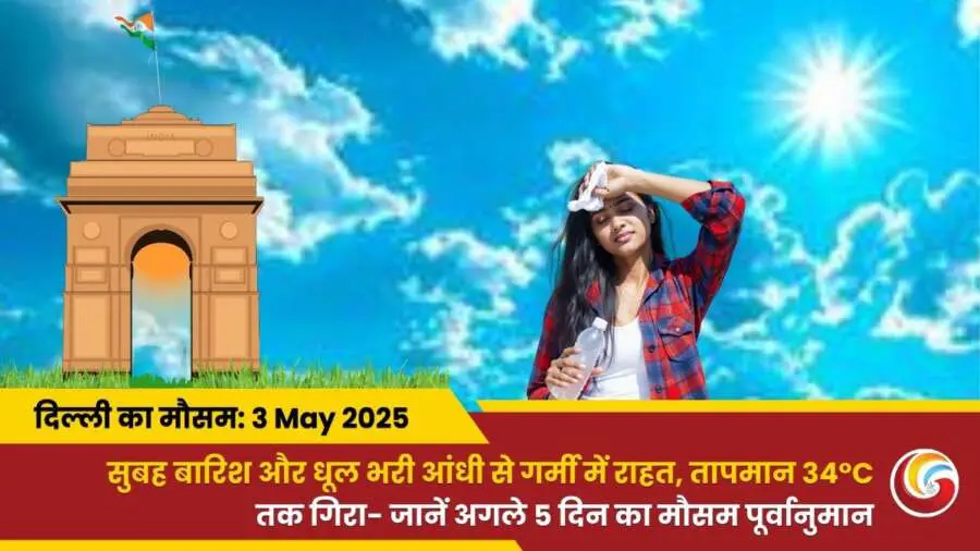 Delhi Mai Aaj Ka Mausam 03 May 2025