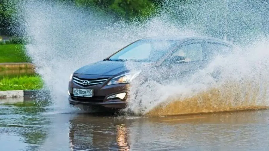 How to drive safely through flooded roads