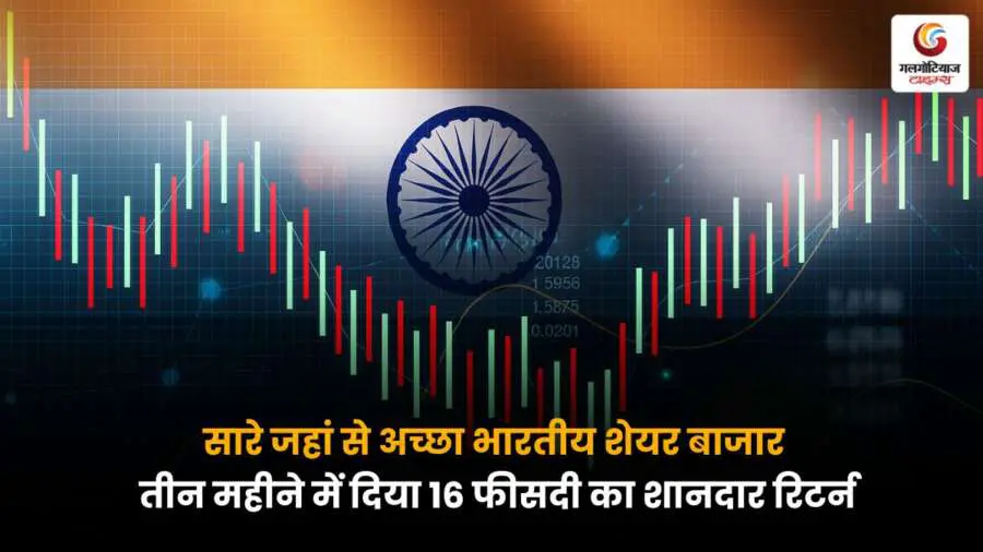 सारे जहां से बेहतर भारतीय शेयर बाजार, तीन महीनों में दिया 16% रिटर्न; स्मॉलकैप और मिडकैप शेयरों ने दिखाया दम, निवेशकों की रुचि में जबरदस्त बढ़ोतरी.