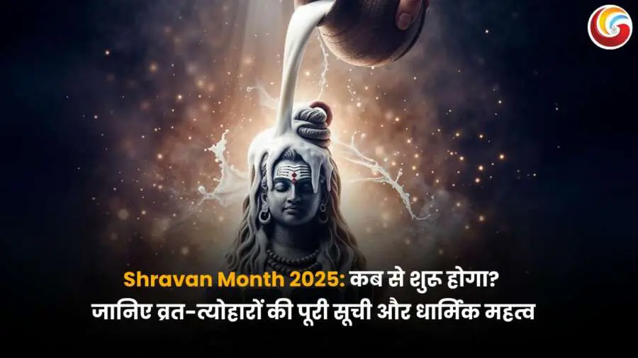 Shravan Month 2025: भगवान शिव को दूध अर्पित करते श्रद्धालु का चित्र, श्रावण मास के धार्मिक महत्व और पूजा परंपरा को दर्शाता हुआ.