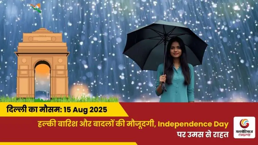 Delhi Mai Aaj Ka Mausam 15 August 2025