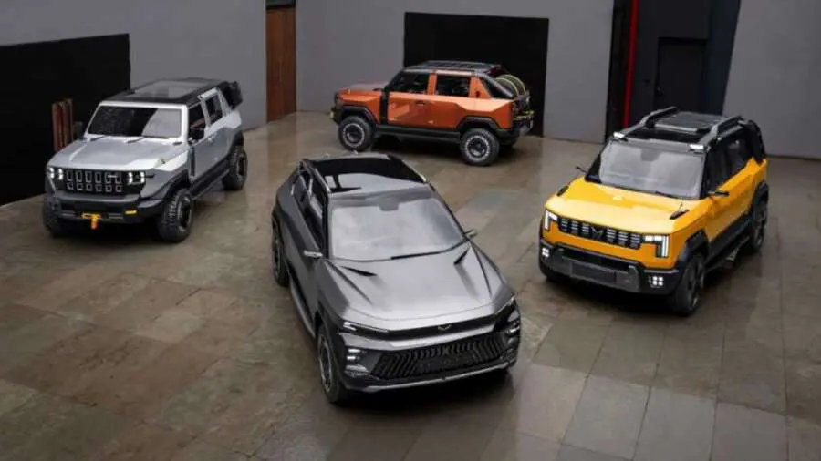 Mahindra unveils Vision X Vision T Vision S And Vision SXT