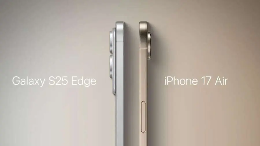 iPhone 17 Air vs Samsung Galaxy S25 Edge