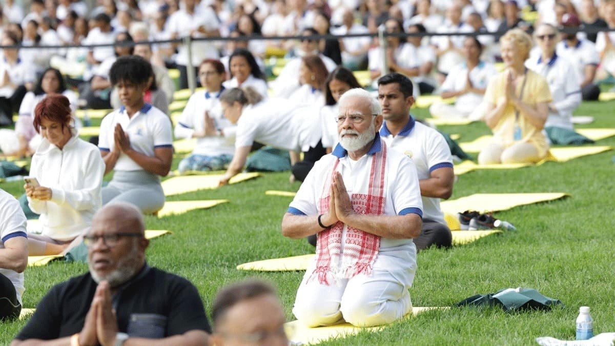 prime minister narendra modi on yoga day