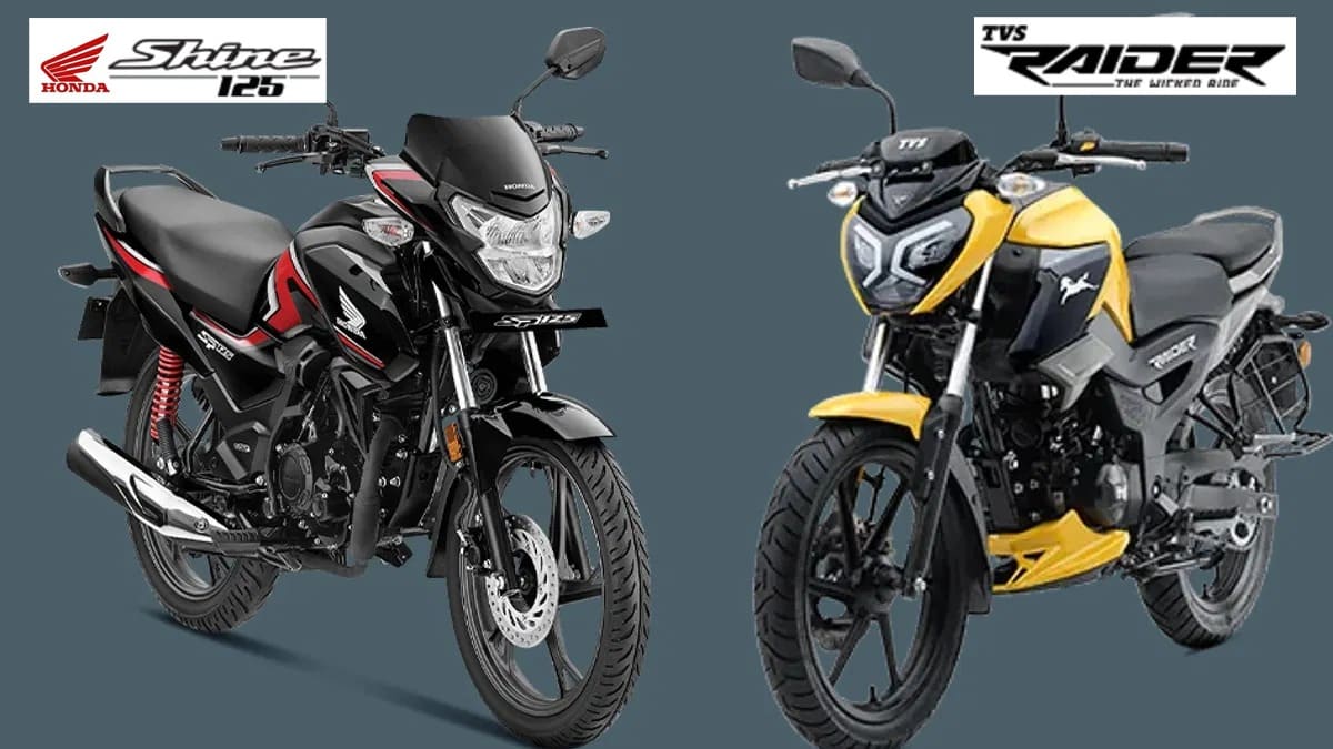 Honda Shine and TVS Raider 125 cc bike