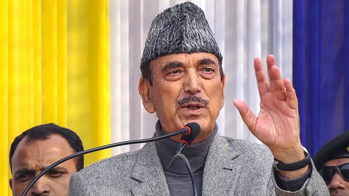 DMAP leader Ghulam Nabi Azad