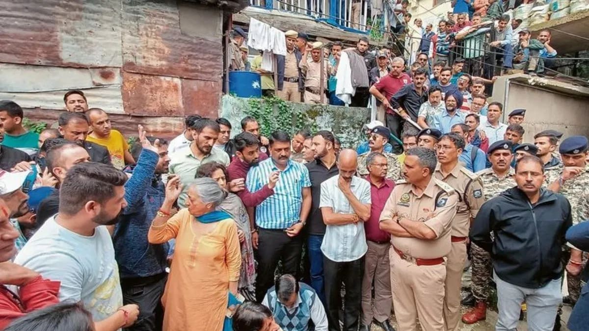 hindu organizations protest against illegal mosque in shimla