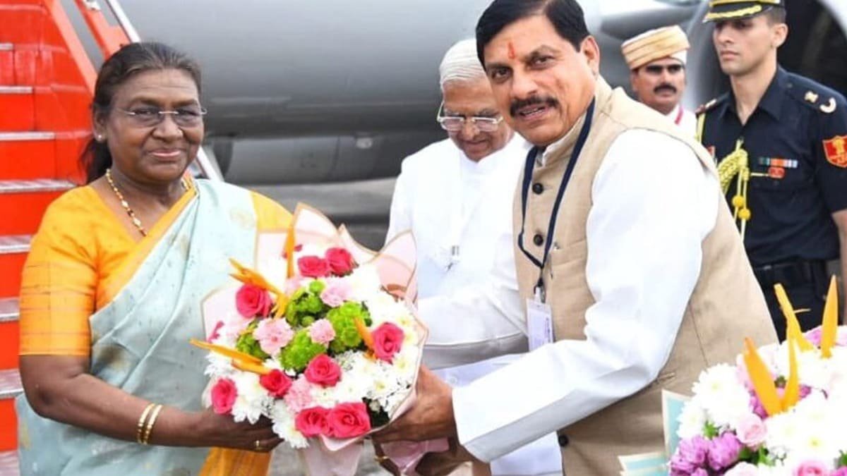 presicent draupadi murmu and cm mohan yadav