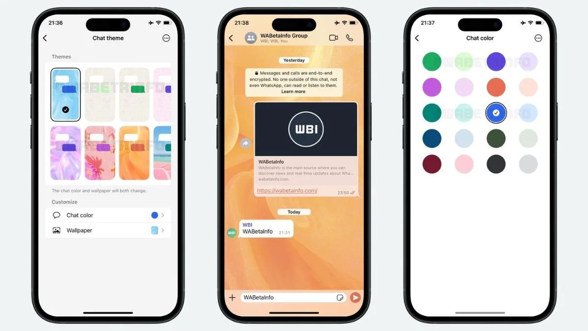 WhatsApp starts rolling out chat themes