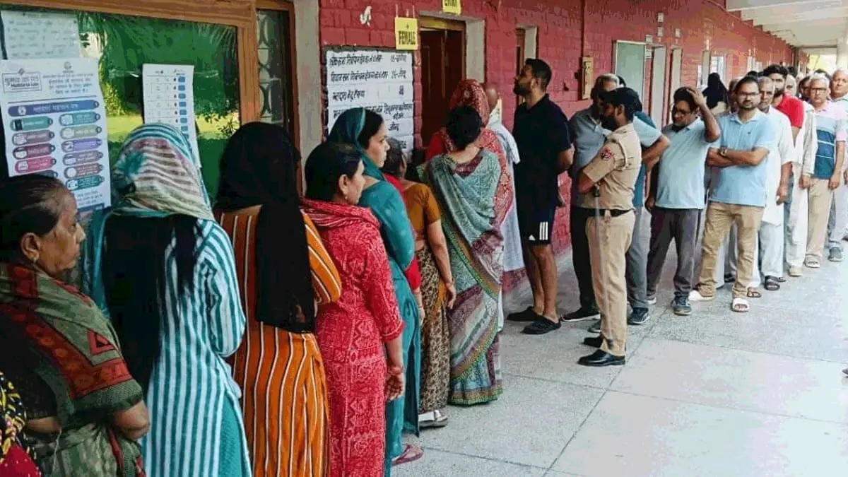 voting on 90 assembly seats in haryana