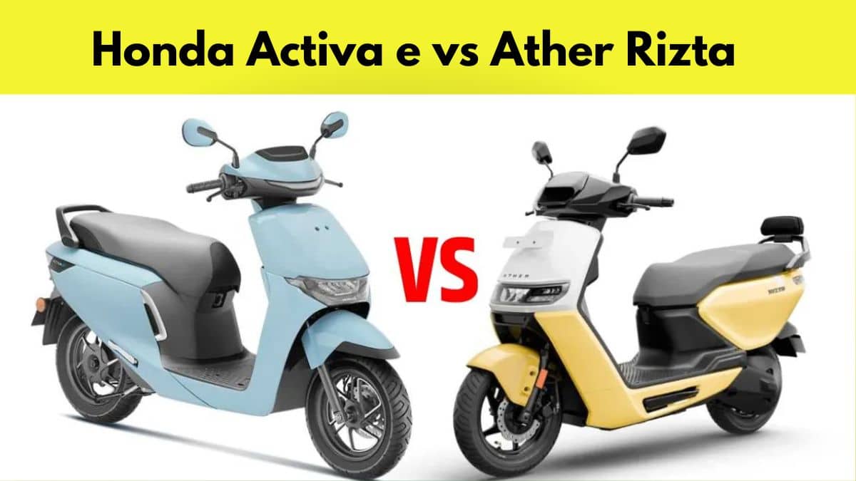 Honda Activa e vs Ather Rizta