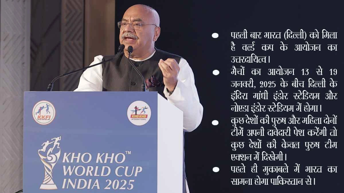 Kho-Kho World Cup 2025, India to Host Kho-Kho World Cup, Historic Event