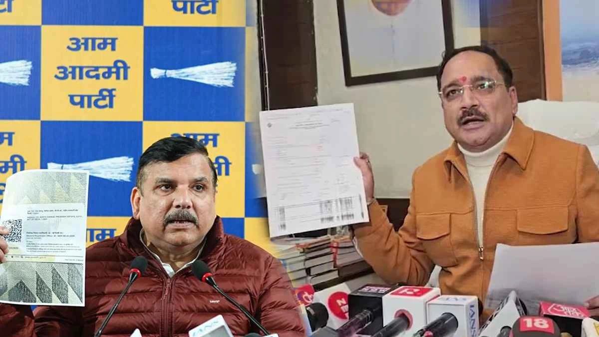 Voter list ko lekar AAP aur BJP ke beech takraar, leaders face off