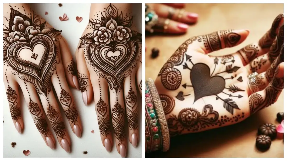 Traditional Mehndi with Modern Touch - Elegant Fusion Mehndi Design