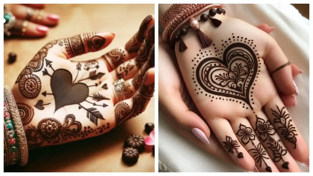 Valentine’s Day 2025 Mehndi Designs - Beautiful Romantic Mehndi for Love Expression