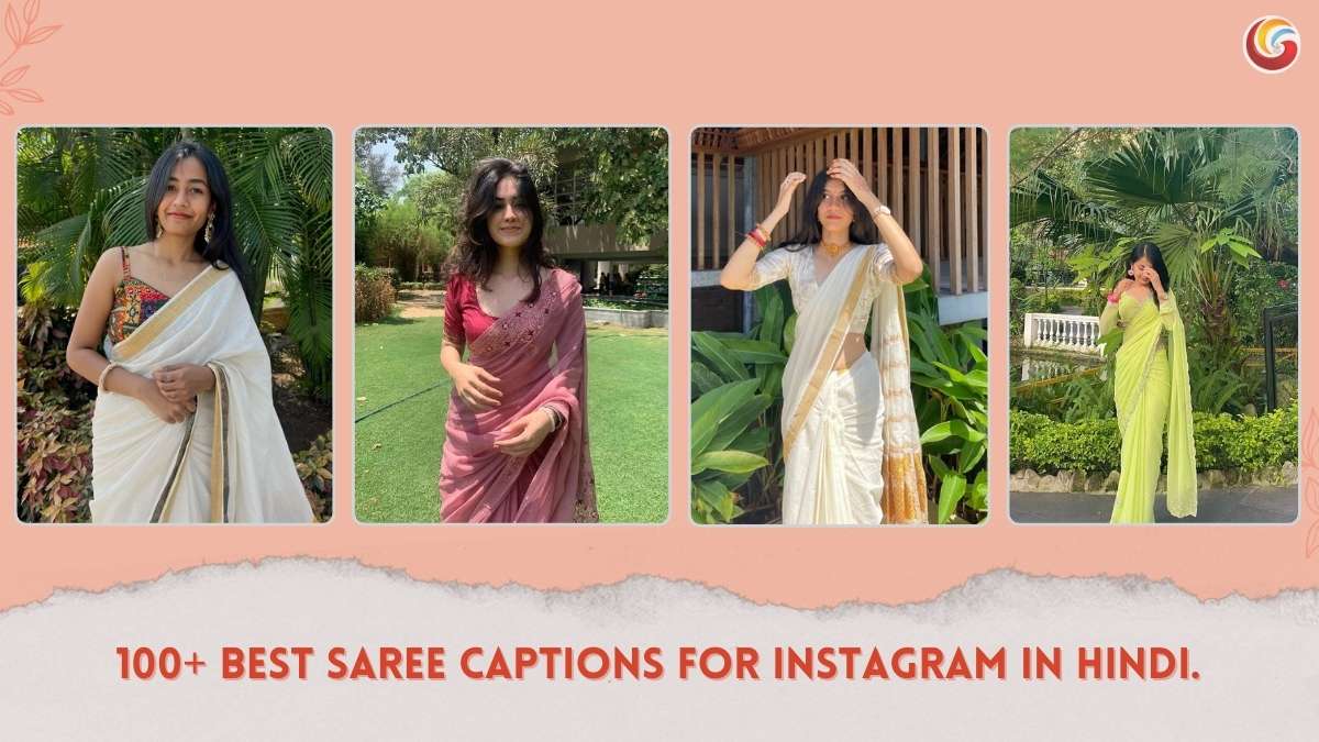 Best Saree Instagram Captions in Hindi - Silk, Red, Black, Traditional, Banarasi, Kanjivaram