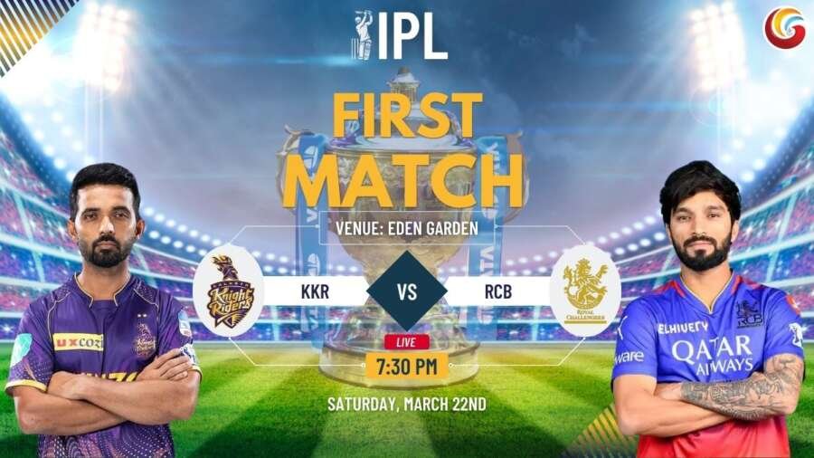 kkr vs rcb ipl 2025 first match