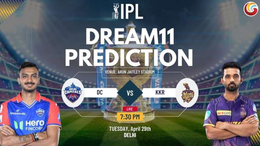 DC vs KKR Dream11 Prediction