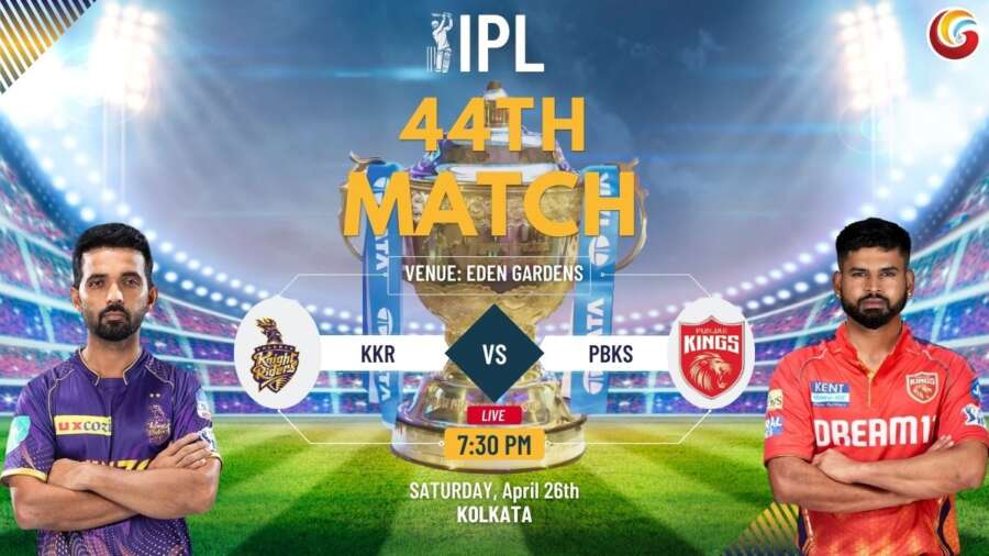 KKR vs PBKS IPL 2025 44th match