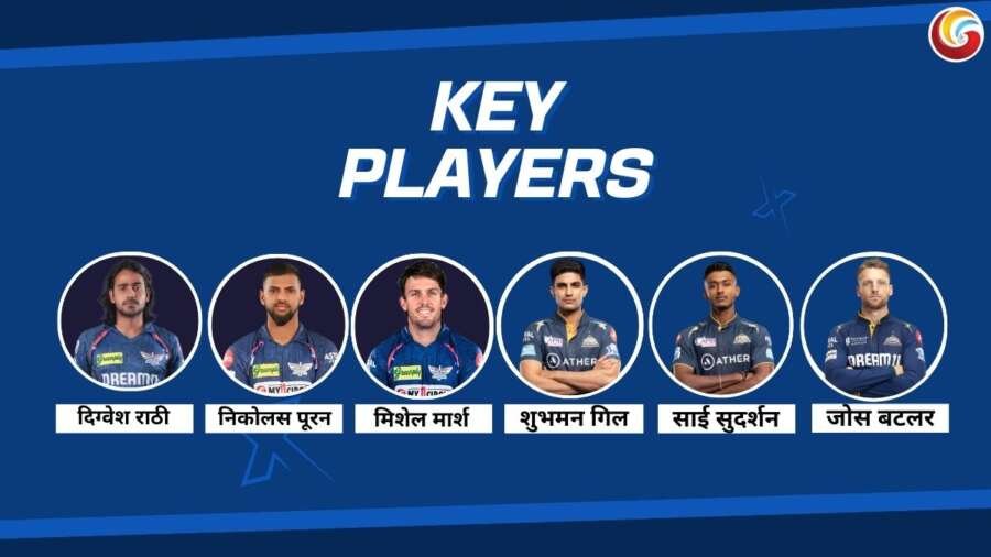 LSG vs GT IPL 2025 26th Match key players