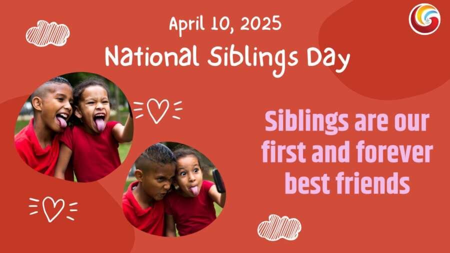 National Siblings Day share whatsapp facebook instagram
