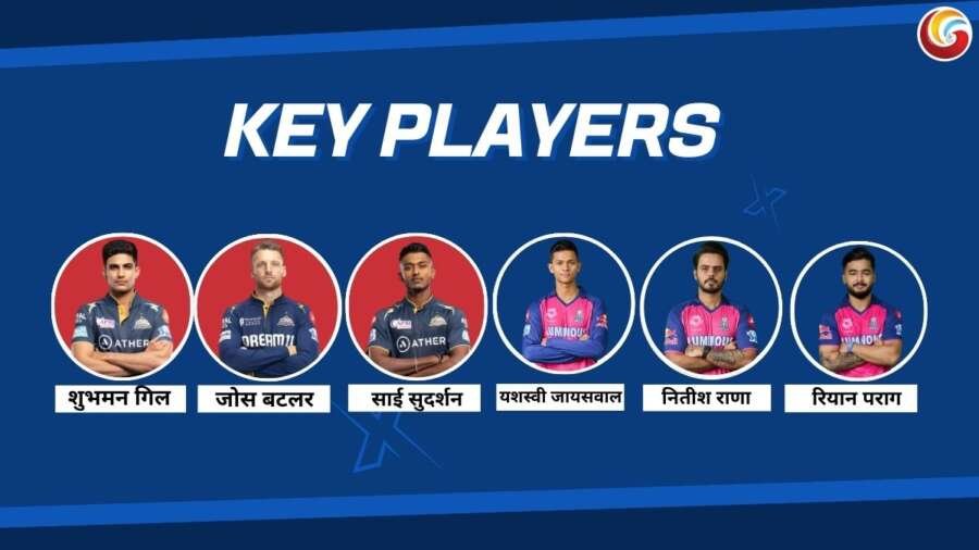 RR vs GT IPL 2025 47th match key players