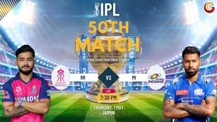 RR vs MI IPL 2025 50th match