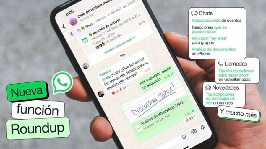 WhatsApp के नए फीचर्स जैसे ग्रुप ऑनलाइन स्टेटस, इवेंट्स और टैपेबल रिएक्शन्स.