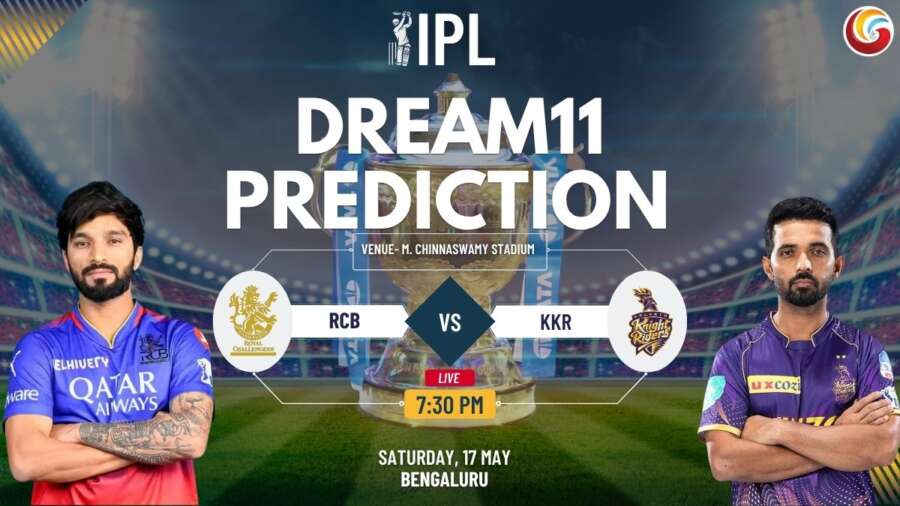 RCB vs KKR Dream11 Prediction