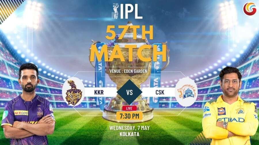 kkr vs csk ipl 2025 57th match