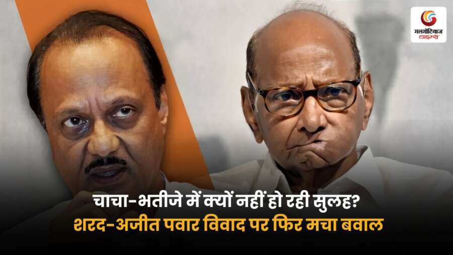 शरद पवार और अजीत पवार के बीच सुलह की कोशिशें नाकाम, पार्टी नेतृत्व और वैचारिक मतभेद बने बड़ी रुकावट। जानें चाचा-भतीजे की सियासी खींचतान की पूरी कहानी.