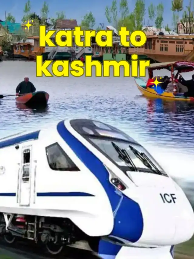 Now Kashmir is not far away, a wonderful 3 hour journey by Vande Bharat