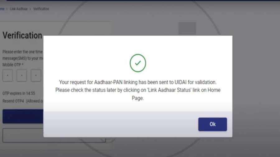 PAN Card Link With Aadhar