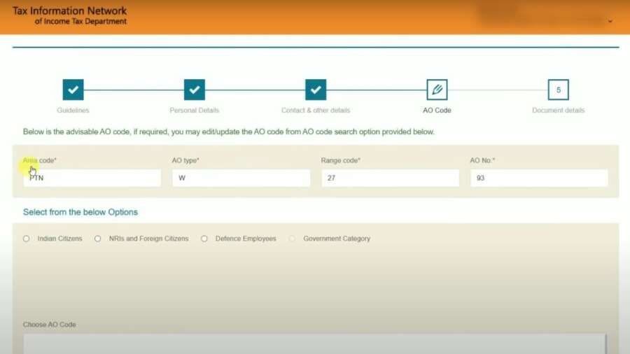 PAN card online apply