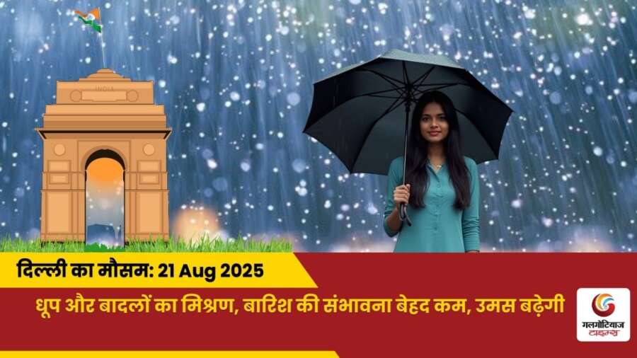 Delhi Mai Aaj Ka Mausam 20 August 2025