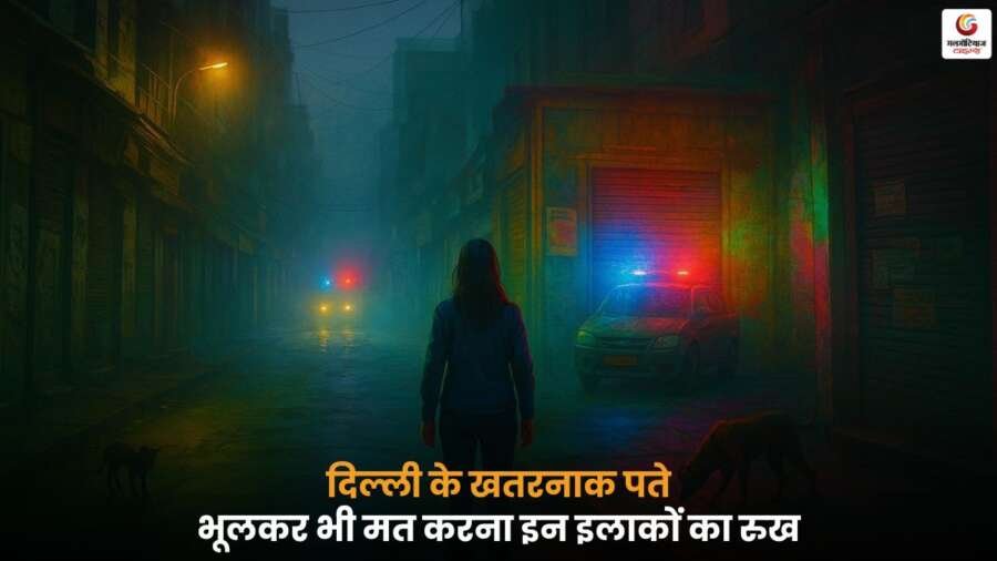 दिल्ली के Unsafe Areas, सुरक्षा के लिहाज से खतरनाक इलाके, इन इलाकों से बचें.