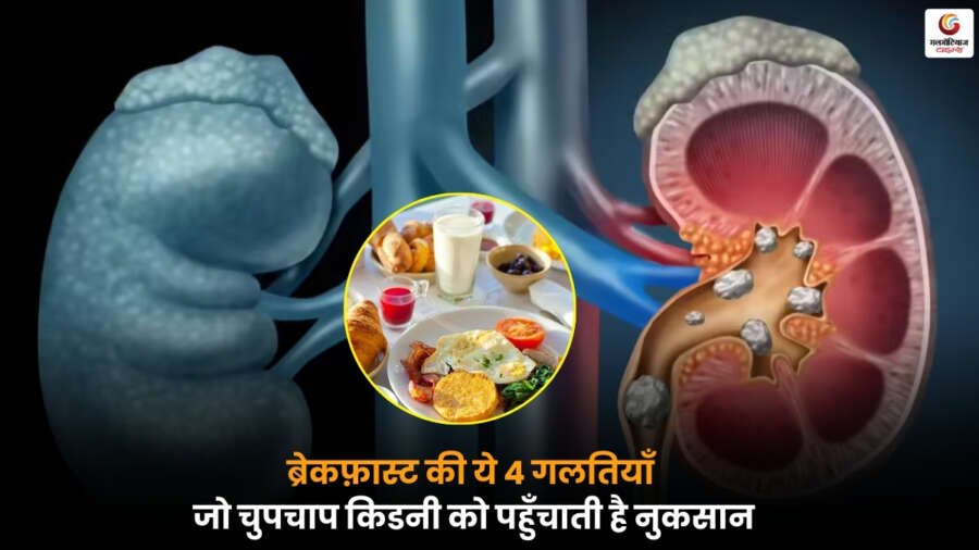 Breakfast Mistakes That Harm Kidneys – किडनी को नुकसान पहुंचाने वाली 4 नाश्ते की गलतियाँ किडनी को नुकसान पहुंचाने वाली ब्रेकफ़ास्ट की 4 गलतियाँ – नेफ्रोलॉजिस्ट की चेतावनी.