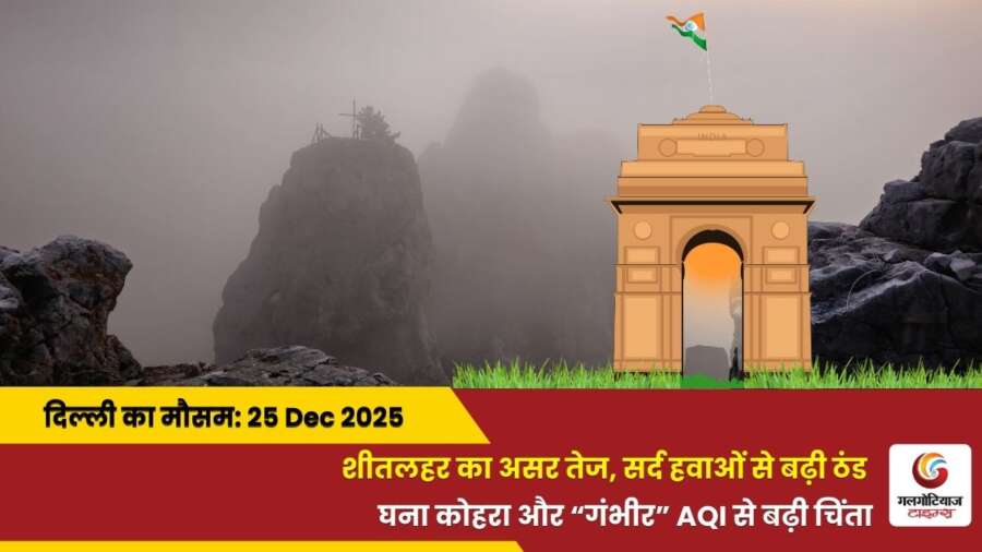 Delhi Mai Aaj Ka Mausam 25 December 2025