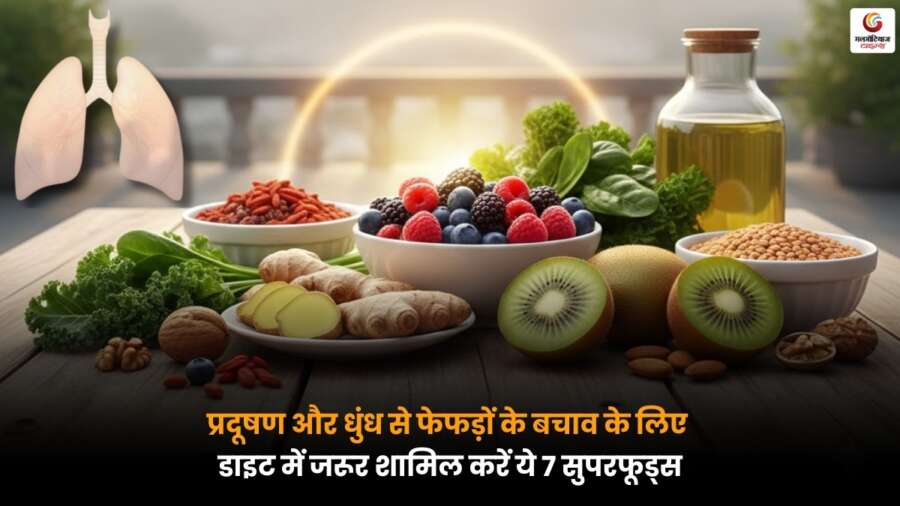 Superfoods Protect Lungs Naturally: प्रदूषण और धुंध से फेफड़ों के बचाव के लिए शामिल करें ये 7 सुपरफूड्स Superfoods Protect Lungs Naturally: प्रदूषण और धुंध से फेफड़ों की सुरक्षा के लिए 7 सुपरफूड्स शामिल करें.