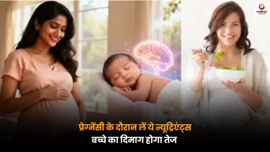 गर्भ में बच्चे के दिमागी विकास के लिए जरूरी पोषक तत्व.