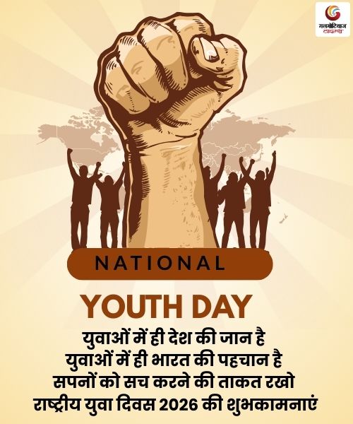 National Youth Day 2026 Wishes Carousel share on whatsapp instagram facebook