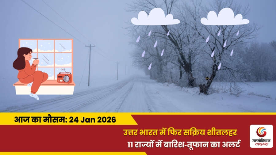 kaisa rahega 24 january 2026 ka mausam weather update today