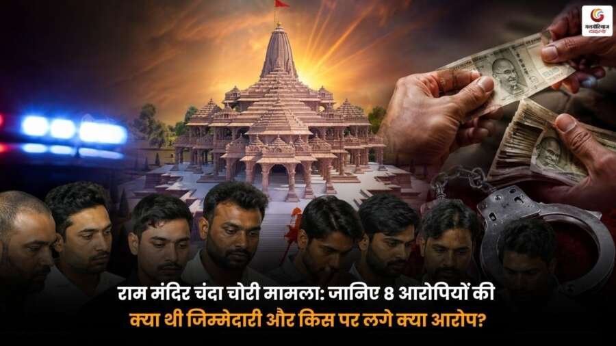 Ram Mandir Donation Theft Case। 8 आरोपियों की जिम्मेदारी और उन पर लगे आरोप