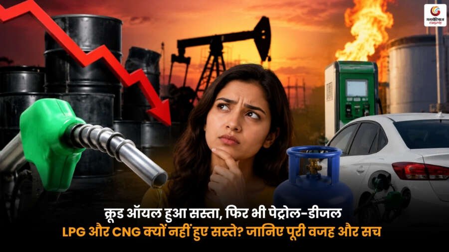 Crude Oil Price Impact on Petrol Diesel Price, LPG और CNG की कीमतें क्यों नहीं हुईं सस्ती.
