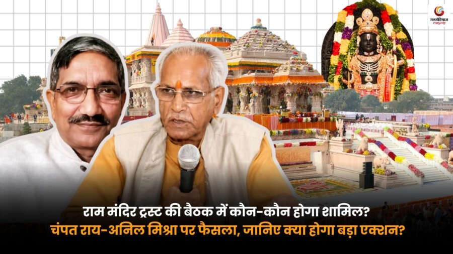 Ram Mandir Trust Meeting में चंपत राय और अनिल मिश्रा पर अहम फैसले लेते ट्रस्ट सदस्य