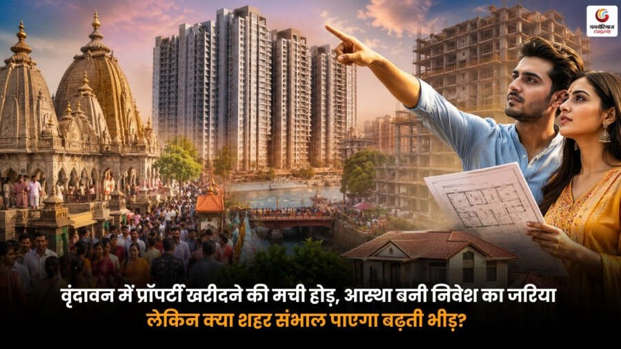 Vrindavan Property Investment वृंदावन में बढ़ती प्रॉपर्टी खरीद और रियल एस्टेट निवेश का दृश्य